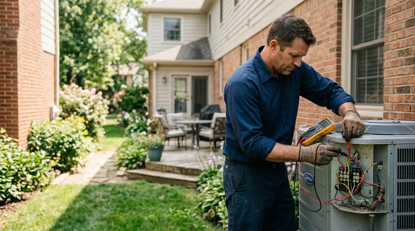 HVAC technician working near Custar, OH